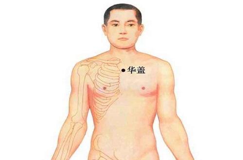 华盖的准确位置图作用 华盖的准确位置图作用功效喉咙痛