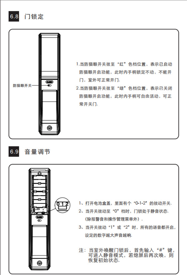 凯迪仕K7指纹锁详细使用说明书