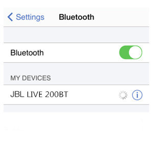 JBL LIVE 200BT耳机怎么连接到手机上