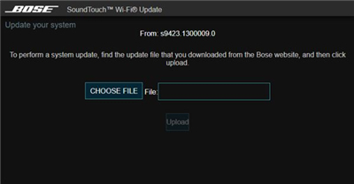 Bose SoundTouch 30无线音箱怎么手动更新SoundTouch系统
