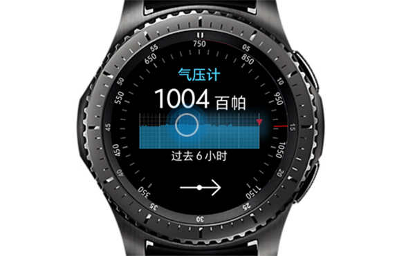 三星Gear S3智能手表怎么查看海拔气压计