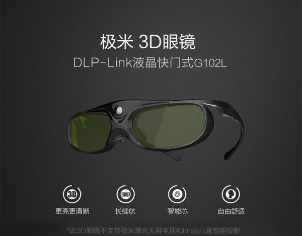 极米H1S如何使用3D眼镜观影