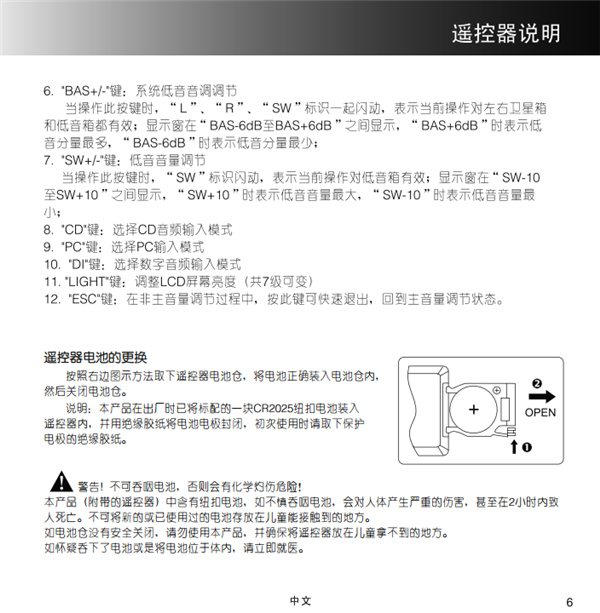 漫步者S2.1MKII多媒体音响产品使用说明书