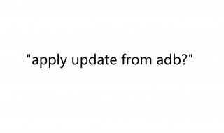 apply update from adb什么意思 abd需要安装的吗？