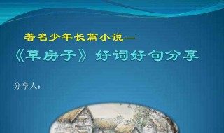 草房子好词好句 具体内容如下