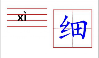 细字怎么写（细字怎么写好看视频）