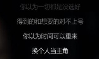 你以为一切都是没选好是什么歌 你以为一切都是没选好是什么歌名