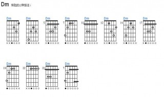 dm和弦按法 dm弦正确按法