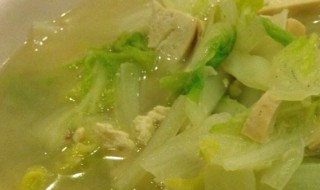 豆腐白菜汤家常做法 白菜豆腐汤最简单做法
