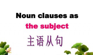 如何确定主语从句 如何确定主语从句和定语从句的主谓一致