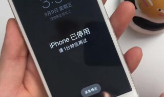 iphone停用了要很多分钟后使用怎么办（iphone停用一个小时怎么办）