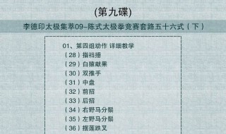 24式简化太极拳教学要点（24式简化太极拳分解教学）