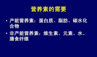 产能营养素介绍（产能营养素的作用）