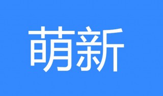 萌新是什么意思 萌新是什么意思出自哪里