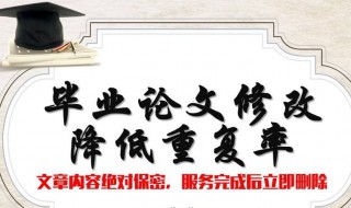 降重方法（论文降重方法）