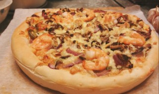 大虾香菇披萨的做法（鲜虾蘑菇披萨）