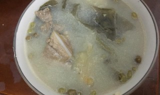 绿豆排骨汤的做法 绿豆排骨汤的做法窍门