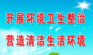 环境卫生日宣传内容（环境卫生日活动）