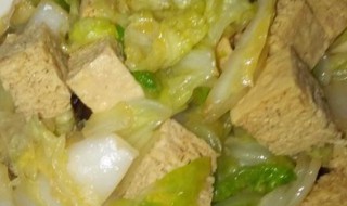 冻豆腐白菜的做法 五花肉炖冻豆腐白菜的做法
