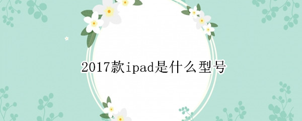 2017款ipad是什么型号（ipad2017的型号）