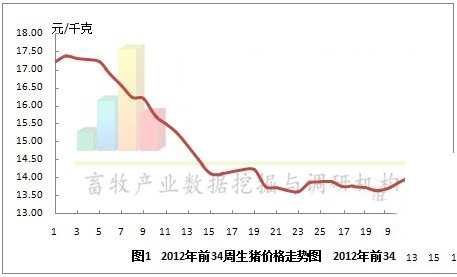 2012年第34周全国生猪价格行情预测分析