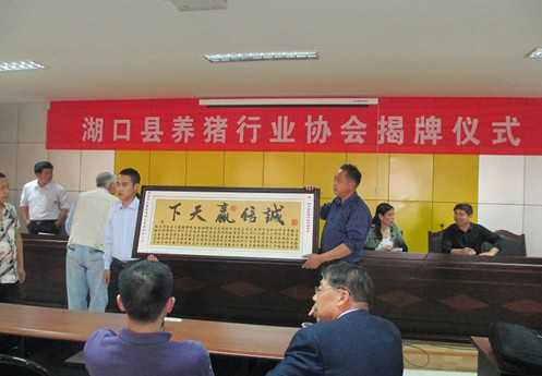 江西湖口县正式挂牌成立养猪行业协会