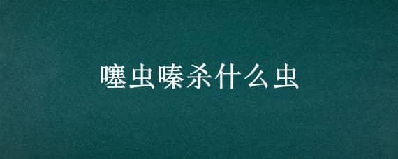 噻虫嗪杀什么虫（噻虫嗪杀什么虫子）