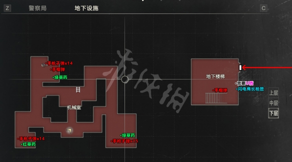 生化危机2重制版地图怎么走 里昂+克莱尔全地图收集标注 里昂全地图标注_网