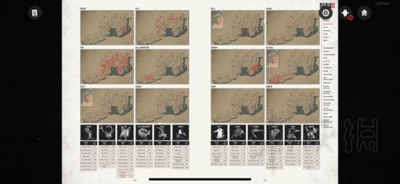 荒野大镖客2物种分布位置地图一览 荒野大镖客2物种有哪些