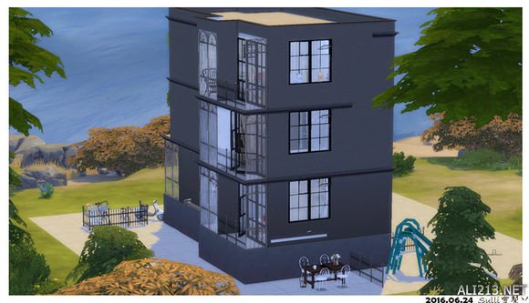 《模拟人生4》三层小楼制作图赏