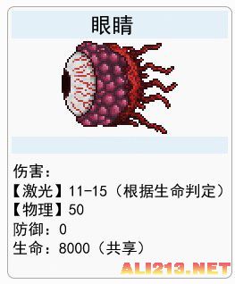 《泰拉瑞亚》肉山前boss资料及掉落物详解