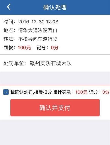 交管12123违章处理网上缴费流程