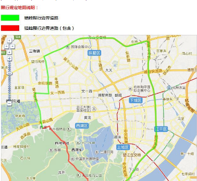 杭州外地车限行时间和范围