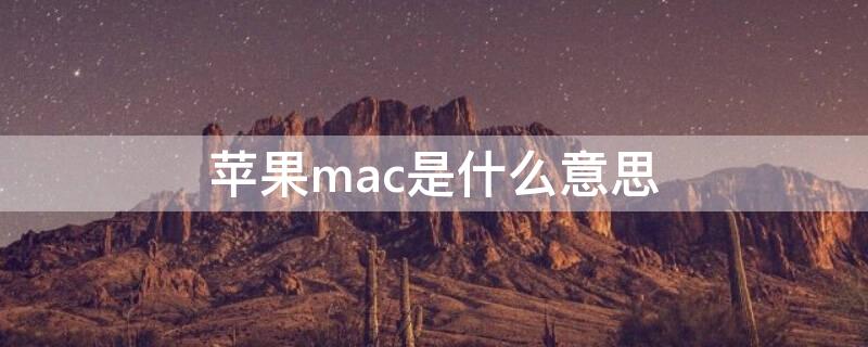 iPhonemac是什么意思