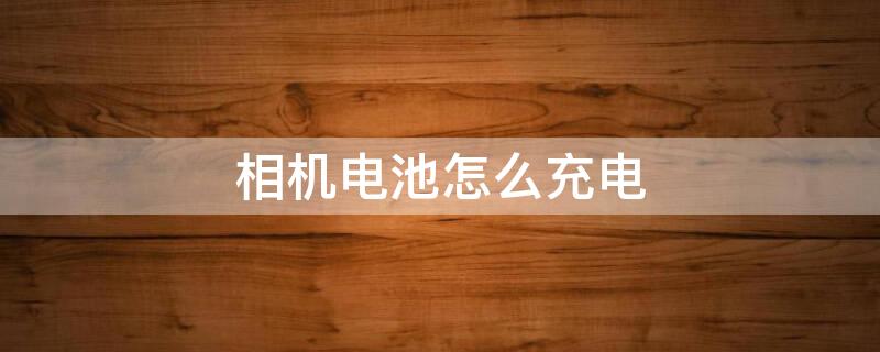 相机电池怎么充电 索尼相机电池怎么充电