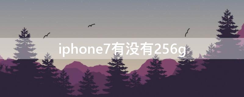 iPhone7有没有256g iphone7有没有256g版本