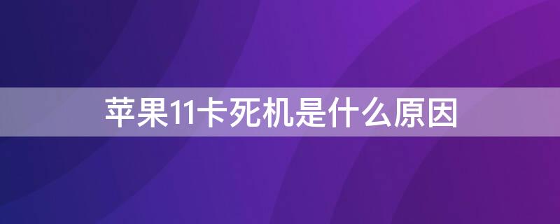 iPhone11卡死机是什么原因（苹果11手机卡死机的原因）