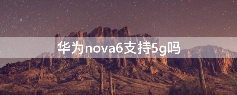 华为nova6支持5g吗（华为nova6支持5g吗手机配置参数也需了解）