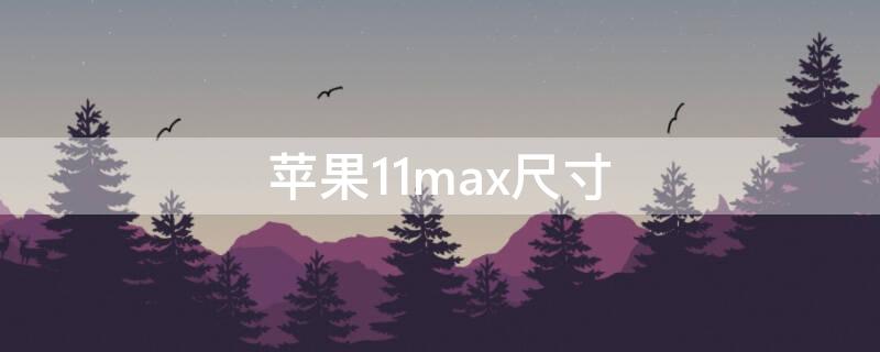 iPhone11max尺寸（iphone11max尺寸厘米）