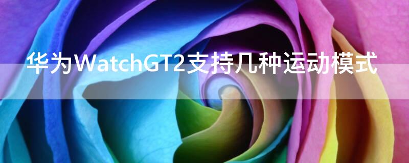 华为WatchGT2支持几种运动模式（watchgt2支持多少种运动模式）
