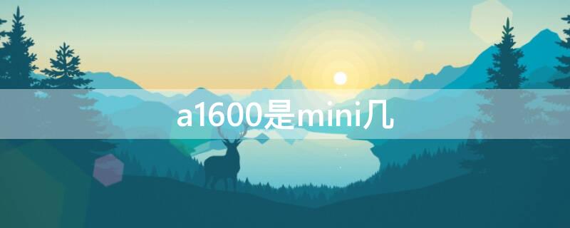 a1600是mini几（a16000）