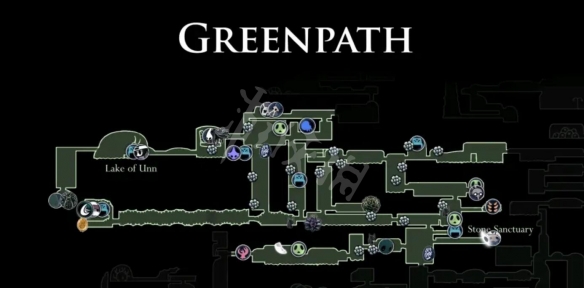 空洞骑士苍绿之径地图是什么