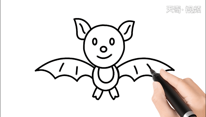 蝙蝠的简单画法