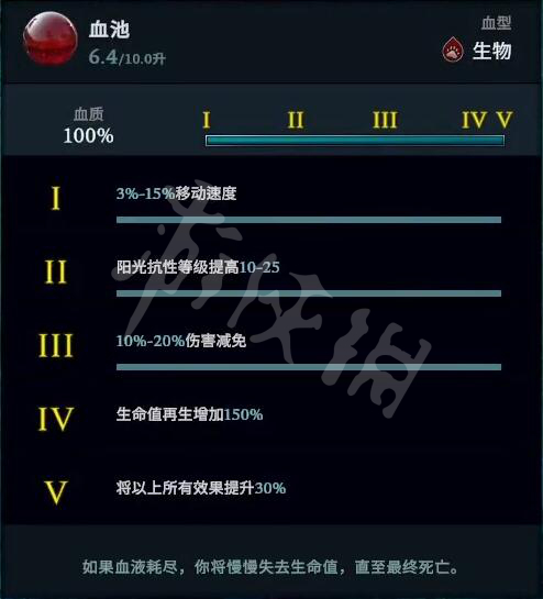 吸血鬼崛起100%血质方法