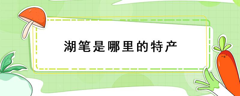 湖笔是哪里的特产 湖笔是哪个地方的特产