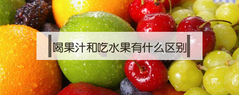 喝果汁和吃水果有什么区别 吃水果好还是喝果汁好
