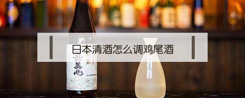 日本清酒怎么调鸡尾酒（日本的鸡尾酒调制方法）