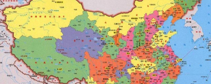 中国地图颜色各代表什么（中国地图的颜色）