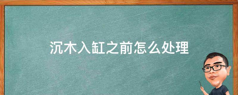 沉木入缸之前怎么处理 沉木入缸前如何处理