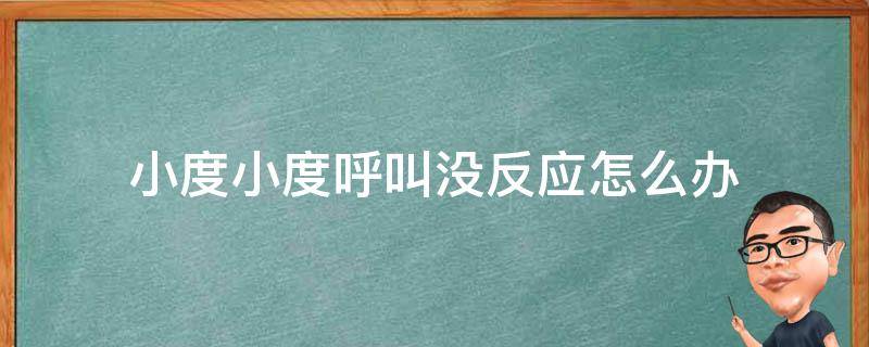 小度小度呼叫没反应怎么办 小度语音呼叫没有反应怎么办?